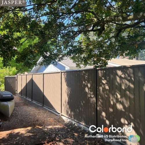 Jasper Colorbond steel fence